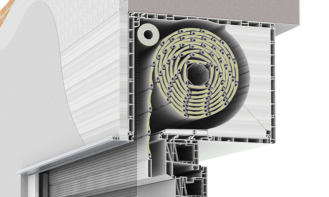 Вградени външни щори UNIBOX MCA