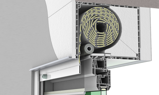 Вградени външни щори UNIBOX Plus