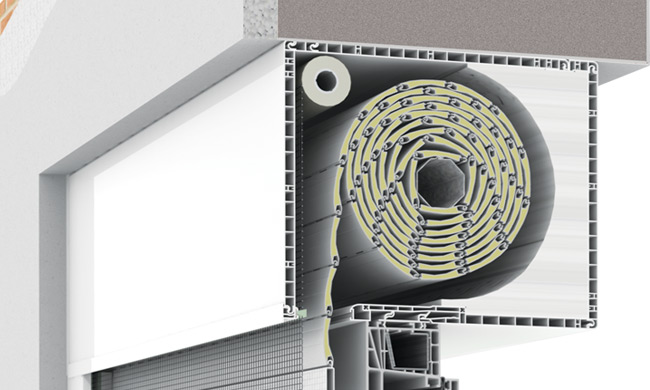 Вградени външни щори UNIBOX